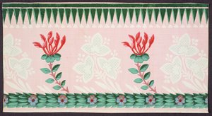 Bordure de papier peint Linon-Batist, 1802 - Legrand factory of Legrand factory of